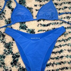 Abercrombie & Fitch Women's Blue Bikini Set